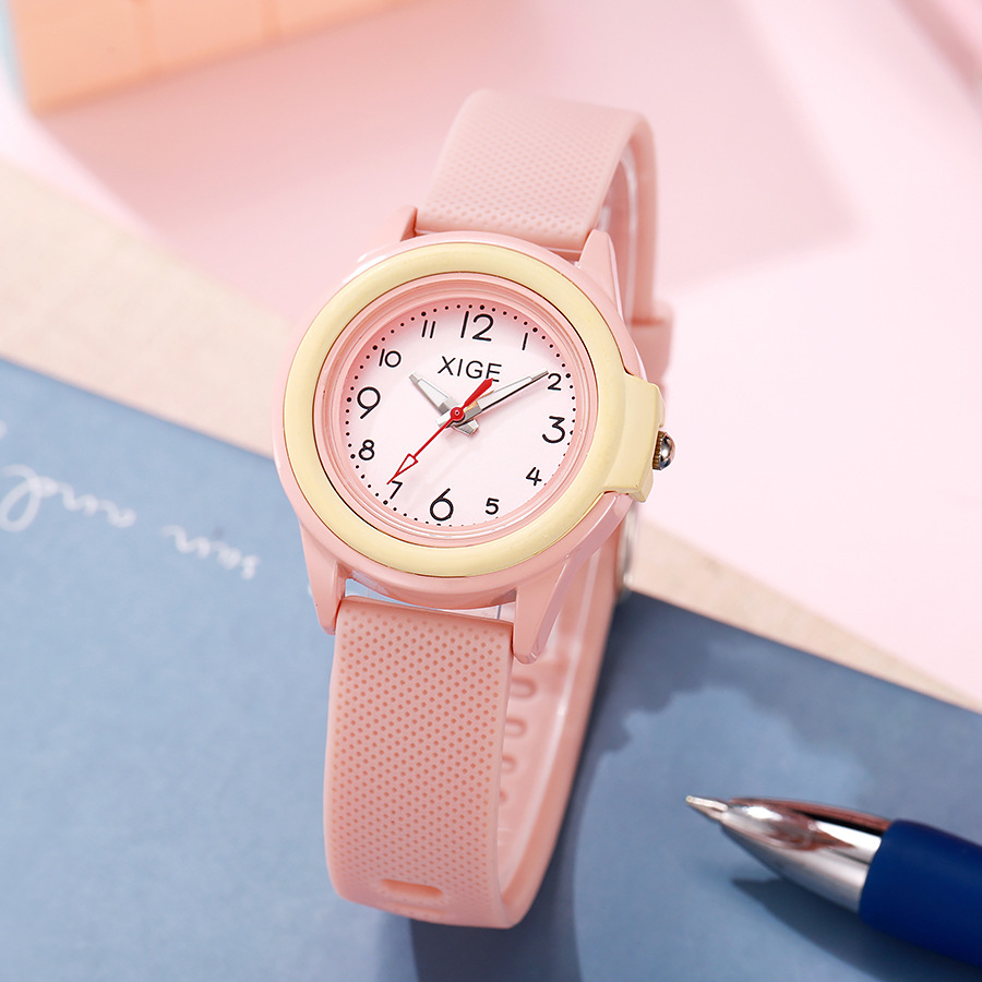 New Simple Digital Exam Special Student Watch Candy Color Couple Niche Waterproof Quartz Watch Women's Watch Wholesale