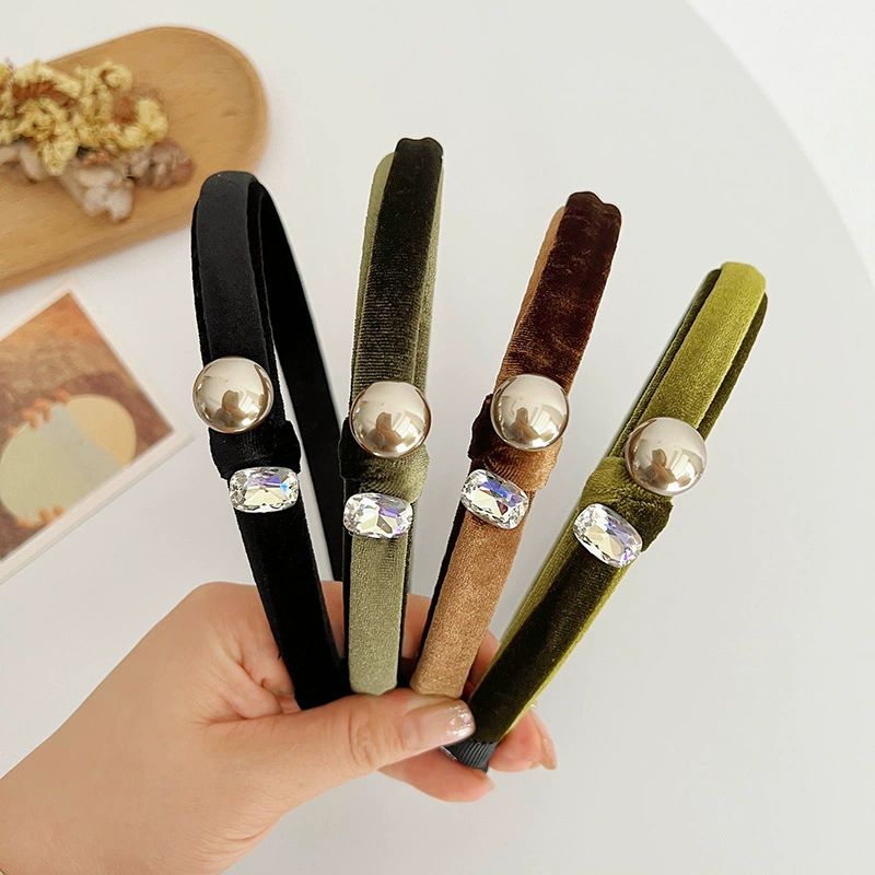 Retro universal headband, hair accessory, french style, high-quality style, 2023