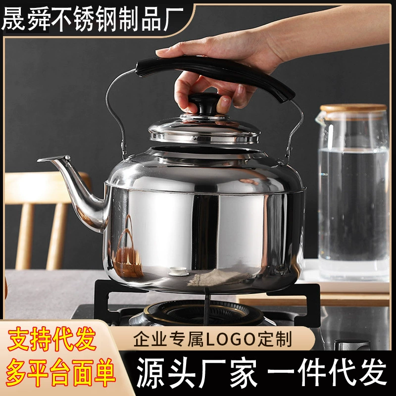 Один кусок волос 410 из нержавеющей стали чайник с высоким литровым горшком