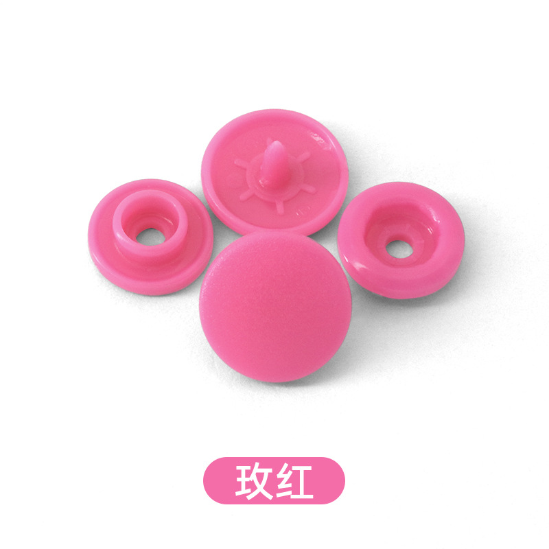 Pequeños lotes de productos de seguridad ambiental no tóxicos roer ropa de bebé de plástico cuatro cierre botones de color botones de ropa de trabajo botones