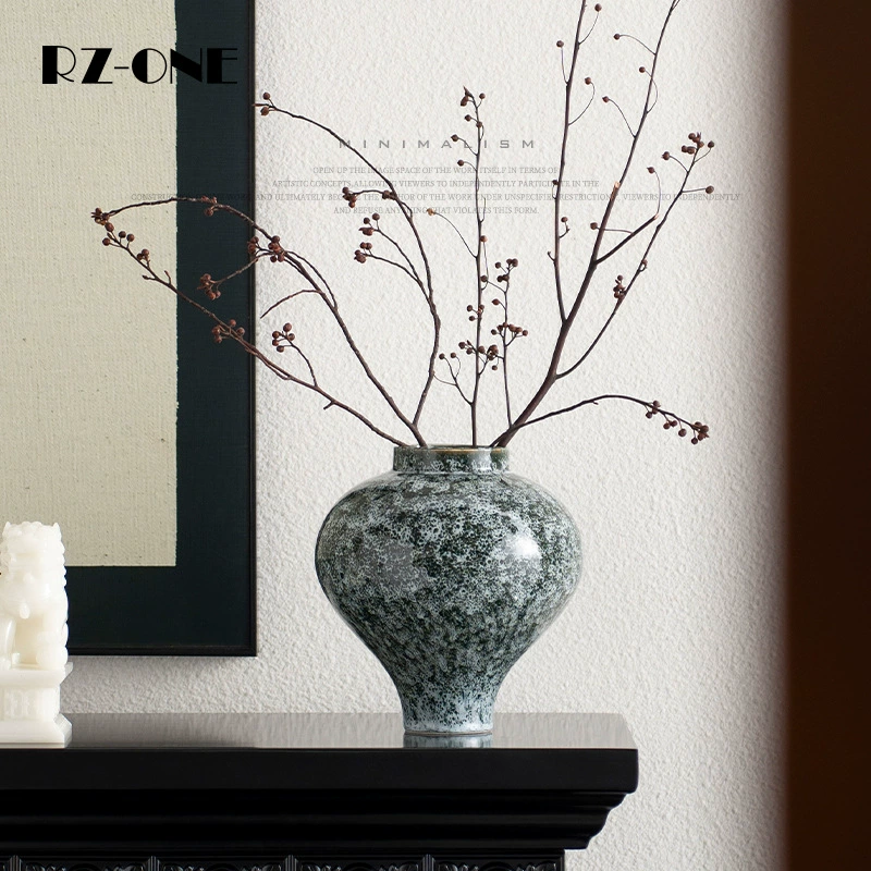 Керамическая ваза ручной работы Craftsman Thirteen, высококачественная, расписная, с глазурью, винтажная, для гостиной, в стиле ваби-саби, для сухоцветов, декоративная