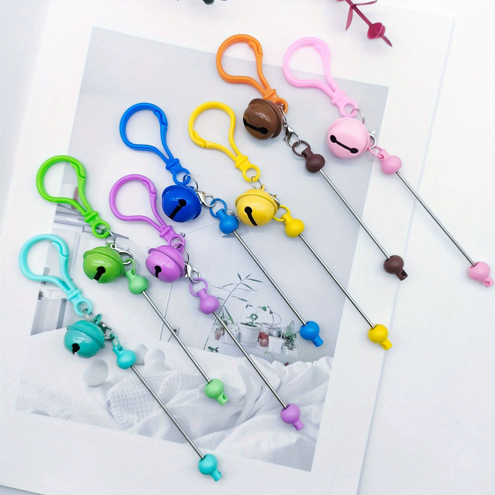13 шт. конфеты цветные колокольчики, пластиковый брелок diy бусина, сумка, кросс-border