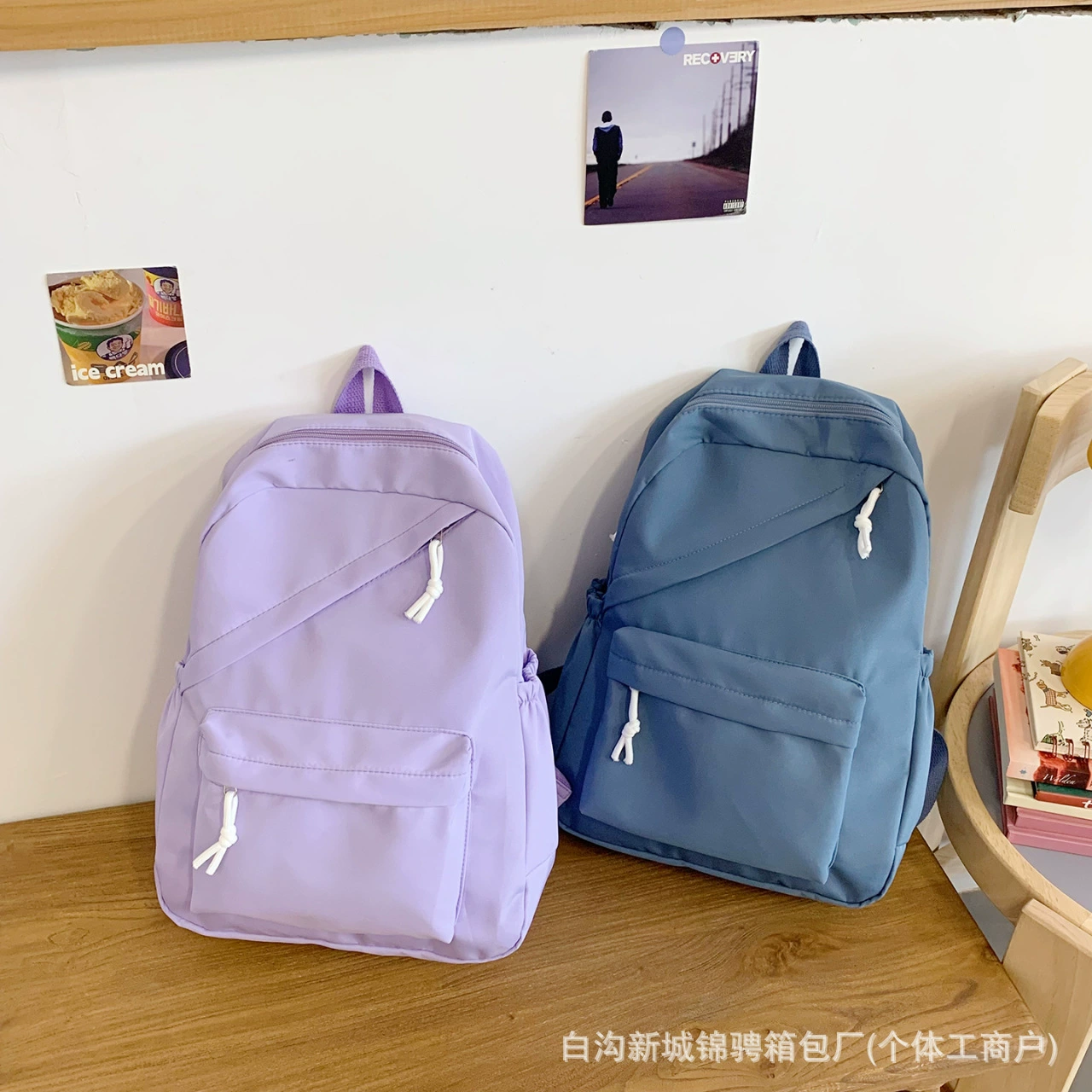 Capacious Japanese fashionable backpack for traveling