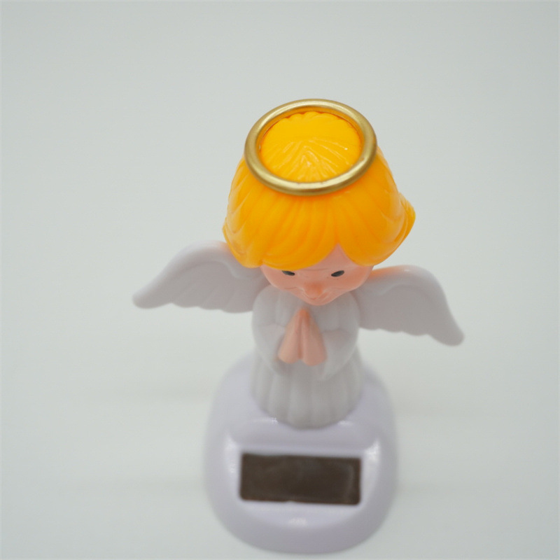 天使太阳能摆件吸收阳光自动摇摆汽车内饰挂件装饰品创意摆件详情11