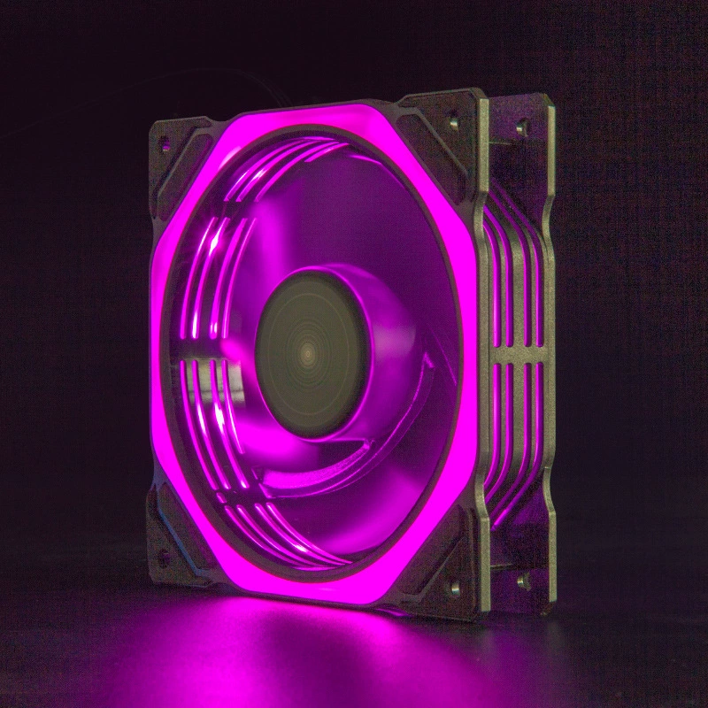 Кросс-борт новый вентилятор корпуса 12025 12см двойной -аврора RGB компьютерные вентиляторы фэнтези день затмение LED охлаждение ветер