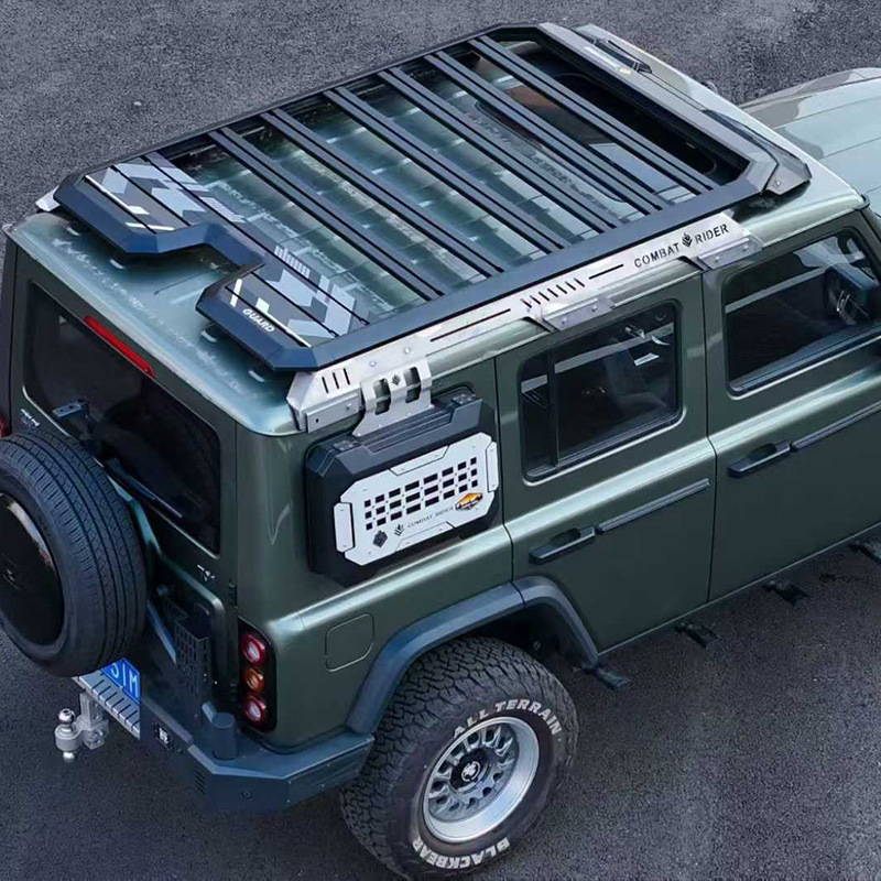 Beijing 212 roof rack ladder side account off-road modification roof expansion platform storage rack travel rack