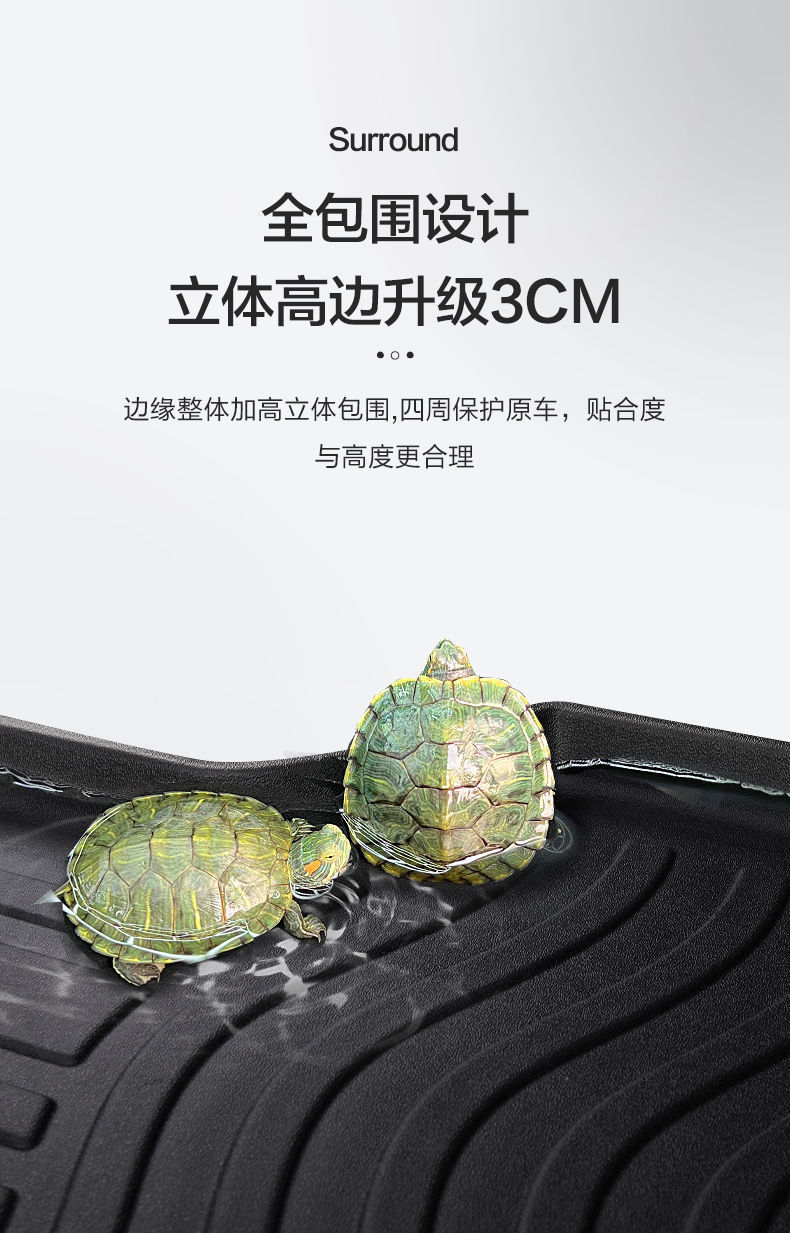 Suitable for Audi Q7 trunk mat interior decoration supplies Daquan interior modification accessories car TPE waterproof tail