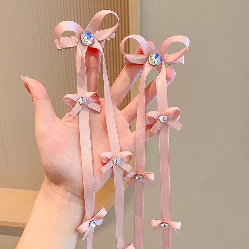 Niños de color arco trenzado correa de cabello niñas extranjero joyas de cabello niñas correa de cabello púrpura diamante flotante tocado