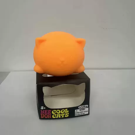 Kitty squeeze toy - orange