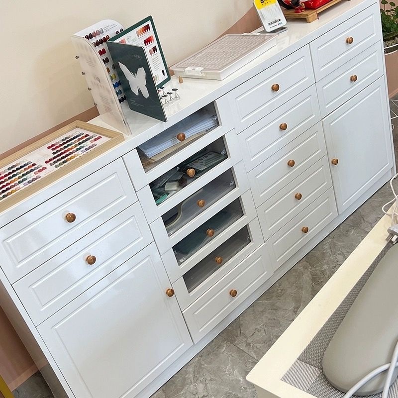 Light Luxury Minimalist Modern Nail Polish Storage Cabinet, Nail Gel Storage Cabinet, Product Floor-Standing Drawer-Type Storage Cabinet