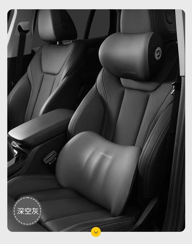 In-Stock Car Headrest, Neck Pillow, Lumbar Support, Memory Foam, Customizable with Logo, Direct from Factory, In-Car Use