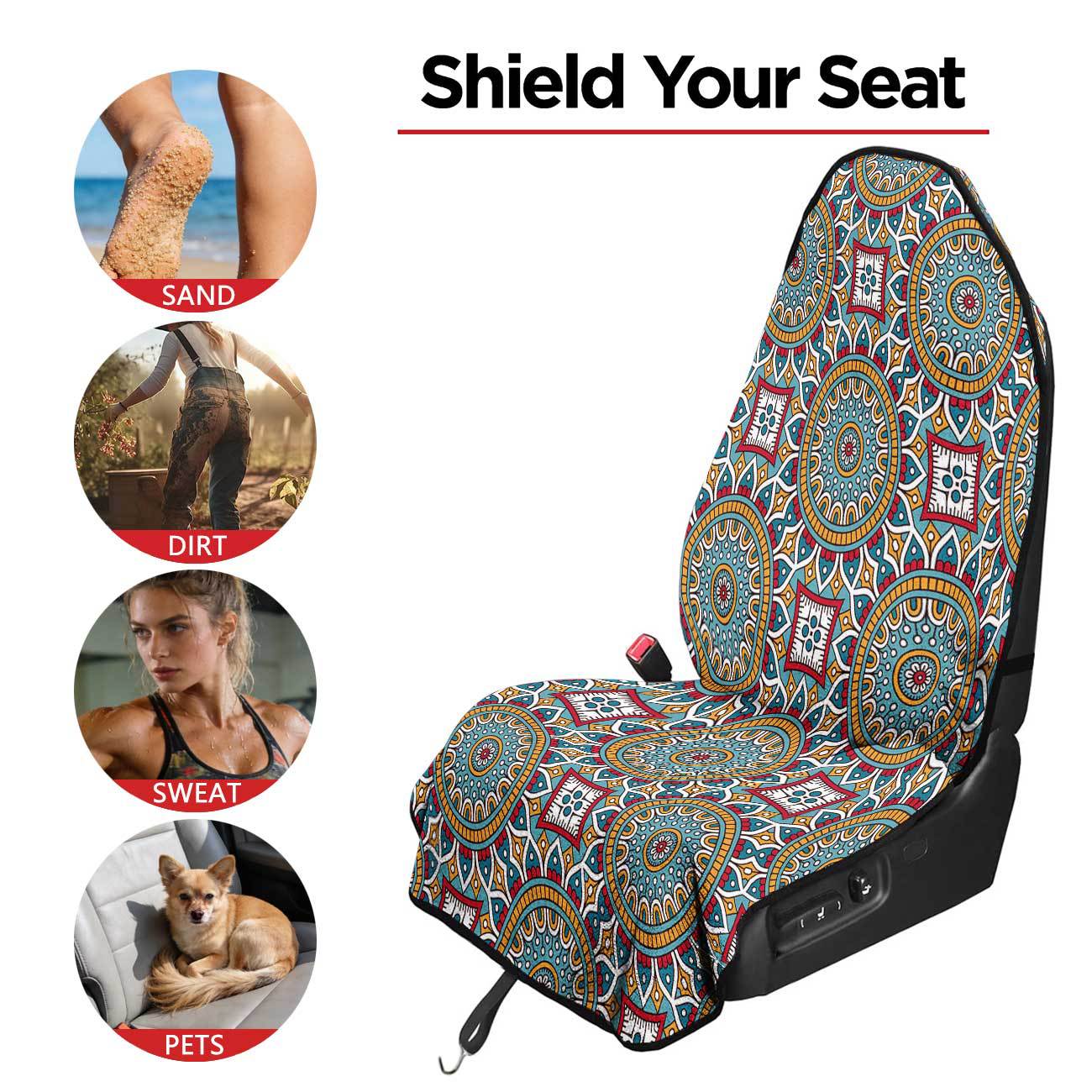 Car seat towel cover front seat protector suitable for gym and exercise, universal for all seasons, car use 31