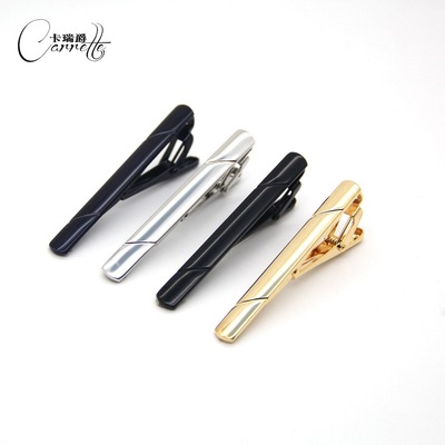 man Tie clips business affairs Simplicity formal wear Lavalier blue Navy golden silvery goods in stock Can wholesale Retail