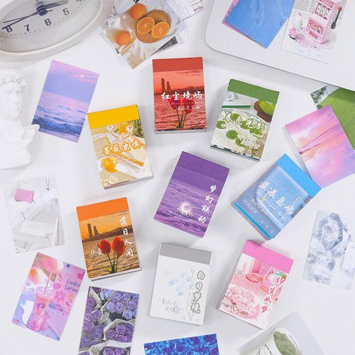 Yuezhen Sweet Heartbeat Planner Sticker Book Cute Ins Children's Stickers Creative Journaling Supplies Sticker Book Wholesale