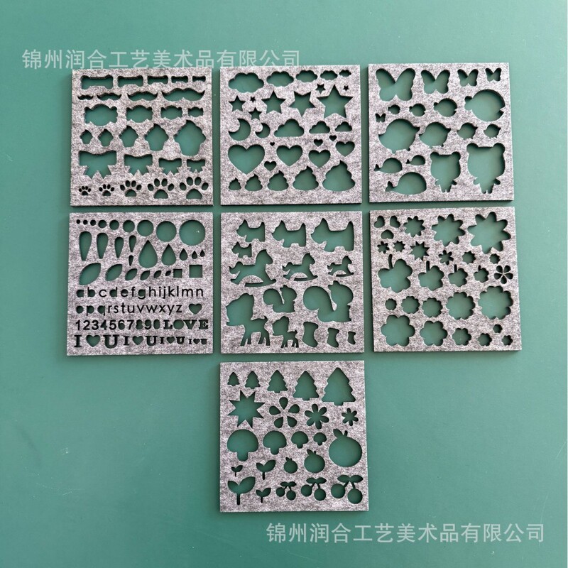 Wool Felt DIY Mold Kit for Beginners, Needle Felting Embroidery Cloud Bone Numbers Handmade Wool Ball