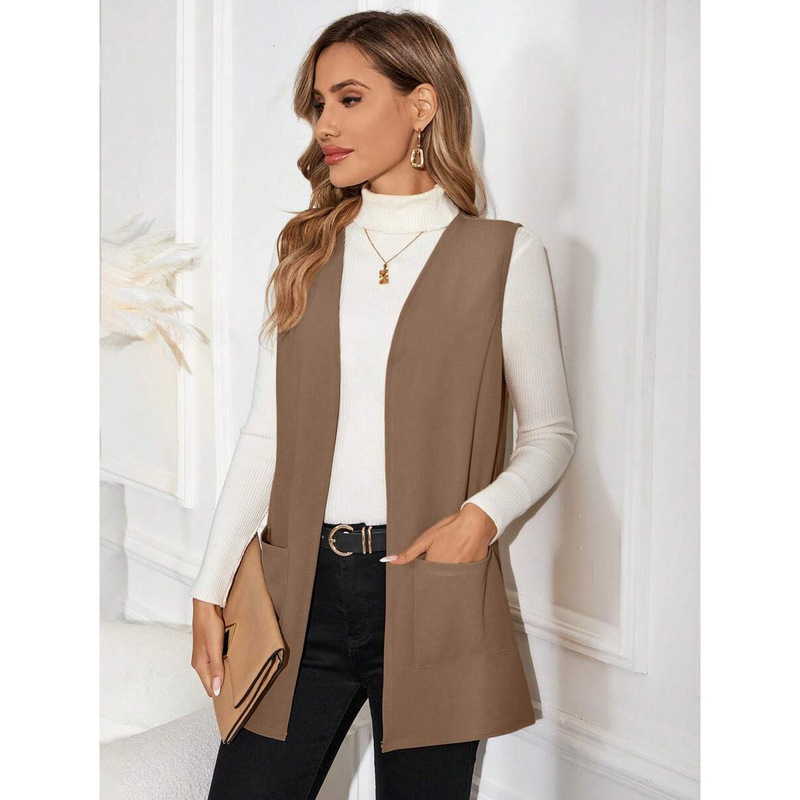 C 38800 Sleeveless Knit Cardigan Sleeveless Knit Casual Cardigan C 38800 Sleeveless Knit Cardigan Sleeveless Knit Casual Cardigan