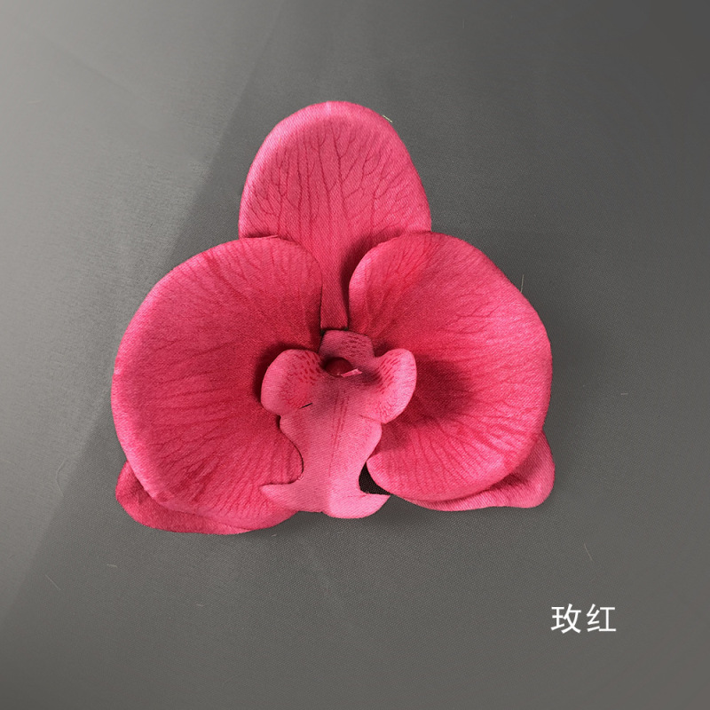 金色蝴蝶兰花头绢花直径假花diy头饰花花景观花墙造型花艺绿植|undefined