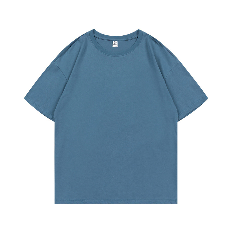 230g de peso pesado, talla europea, herramientas de manga corta, ropa de trabajo, ropa de trabajo, camisa publicitaria, camiseta de algodón con cuello redondo, logotipo impreso personalizado