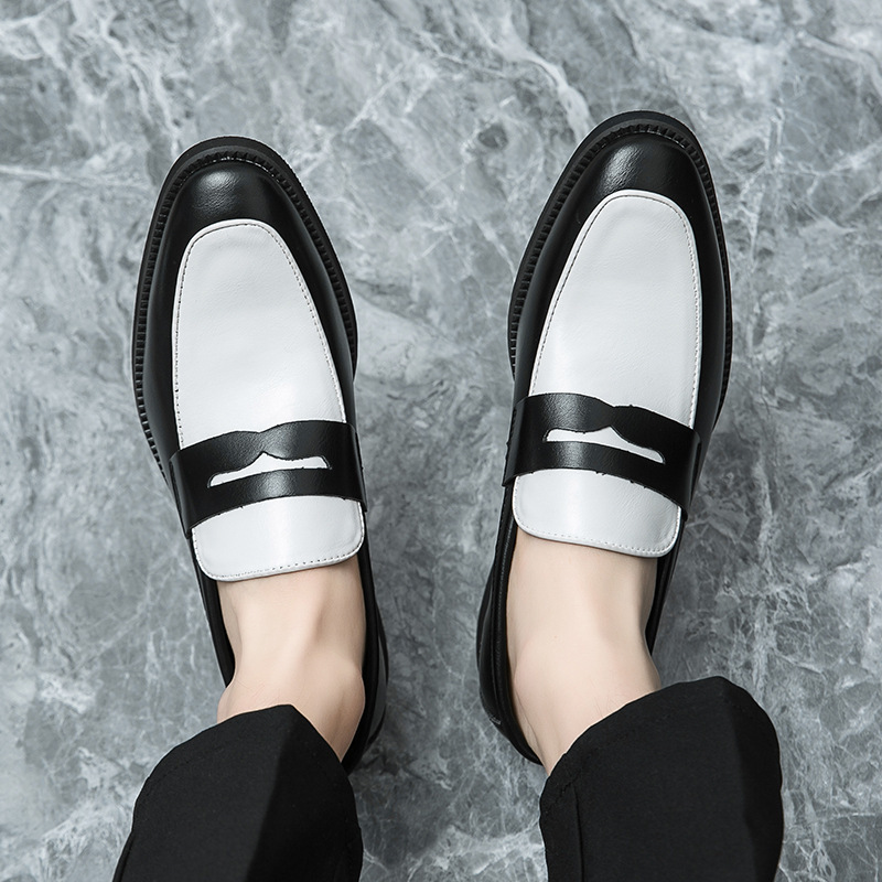 Zapatos de cuero de hombre de gran tamaño, estilo británico coreano, zapatos de cuero casuales, zapatos de boda retro europeos y estadounidenses. image 4