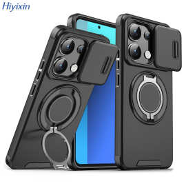 适用于红米Note15 Pro领客手机壳小米14T推窗支架磨砂防摔保护套