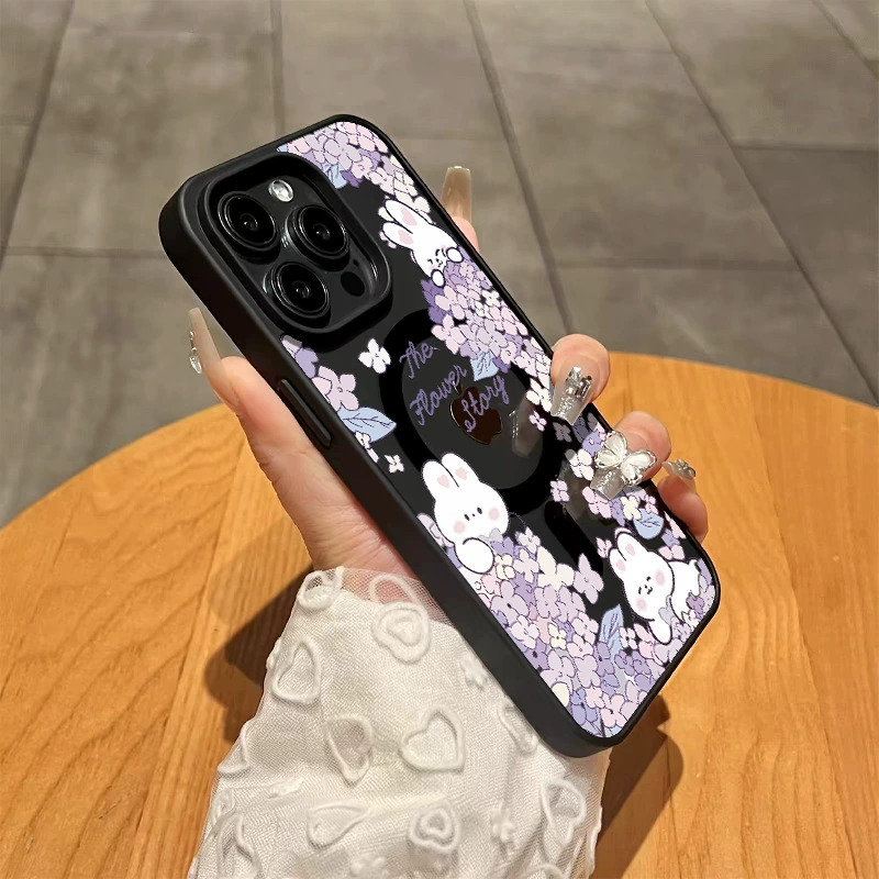 Заяц, совместимый чехол, милый чехол для iPhone 16, 13/14/15, 15 Pro Max