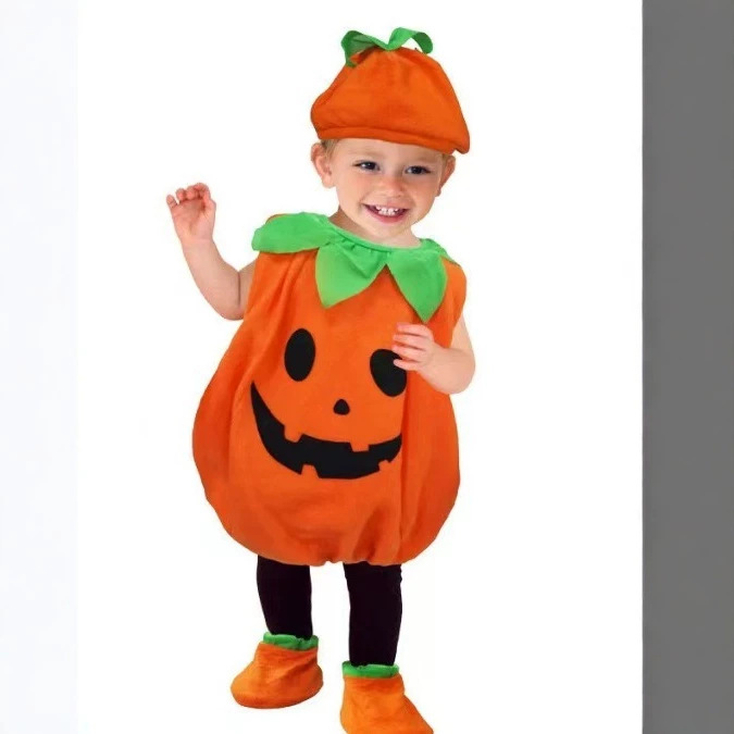 Cross-border best-selling Halloween costumes for men, women, and children, including cosplay outfits and performance attire, such as children's pumpkin costumes
