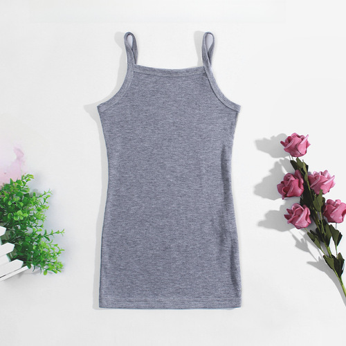 Children's skirt cross-border exclusive clothing for European and American girls, fashionable tight skirt with spaghetti straps, one-piece drop shipping.