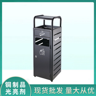 Outdoor trash can stainless steel outdoor commercial sorting large trash can community elevator mouth trash can