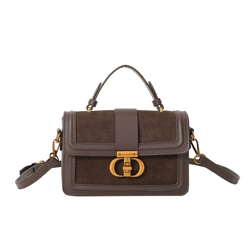 Handheld shoulder bag, retro one-shoulder phone bag with top handle and adjustable strap