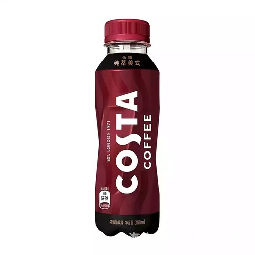 COSTA Classic Mixed Beverage: Iced American Latte, Cappuccino, Mocha, Golden Fairy Caramel Drink 300ml*15