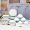 Moon Gray: 10 bowls, 10 plates, 10 spoons, 10 pairs of chopsticks