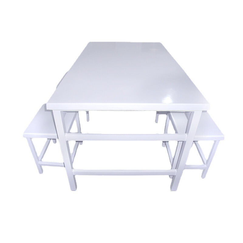 Factory wholesale canteen dining table company military dining hall split paint glass fiber reinforced plastic dining table hotel tables and chairs