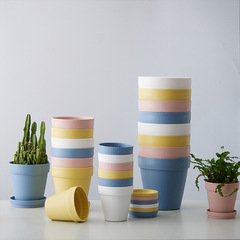 四季花盆家居裝飾加厚塑料花盆控根花盆蔬菜種植陽台桌面盆批發