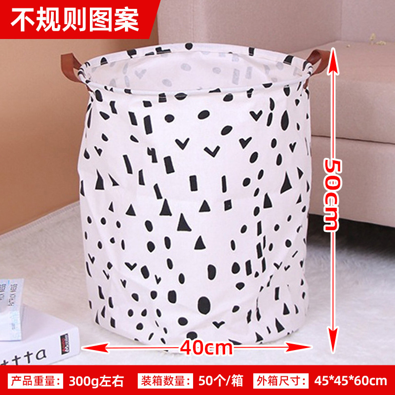 Cesta de almacenamiento plegable de tela para el hogar cesta de lavandería cubo redondo cesta de almacenamiento de juguetes para niños cesta de almacenamiento fabricante