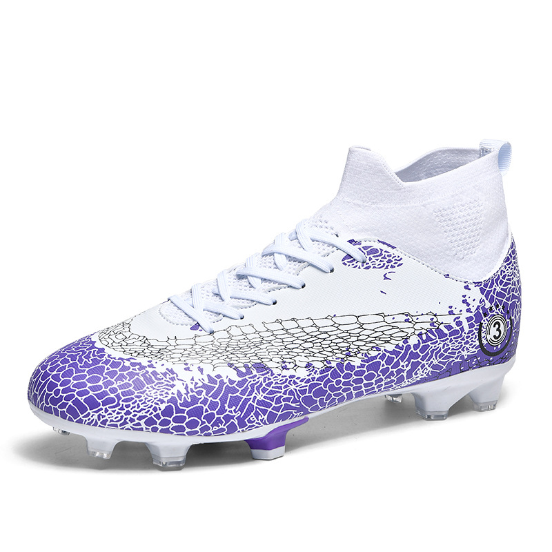 2023 transfronteriza nueva uña larga uñas rotas zapatos de fútbol hombres y adolescentes Transpirable zapatos de fútbol de alta zapatos de entrenamiento de hierba