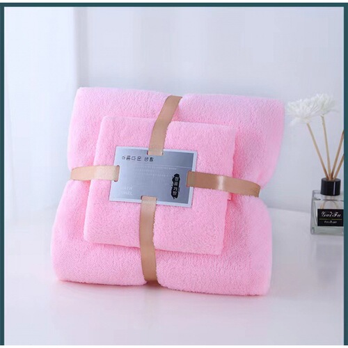 Coral Fleece Towel Bath Towel Mother and Child Set Absorbent Quick Dry Face Washing Bath Gift Towel Wedding Souvenir Wholesale 