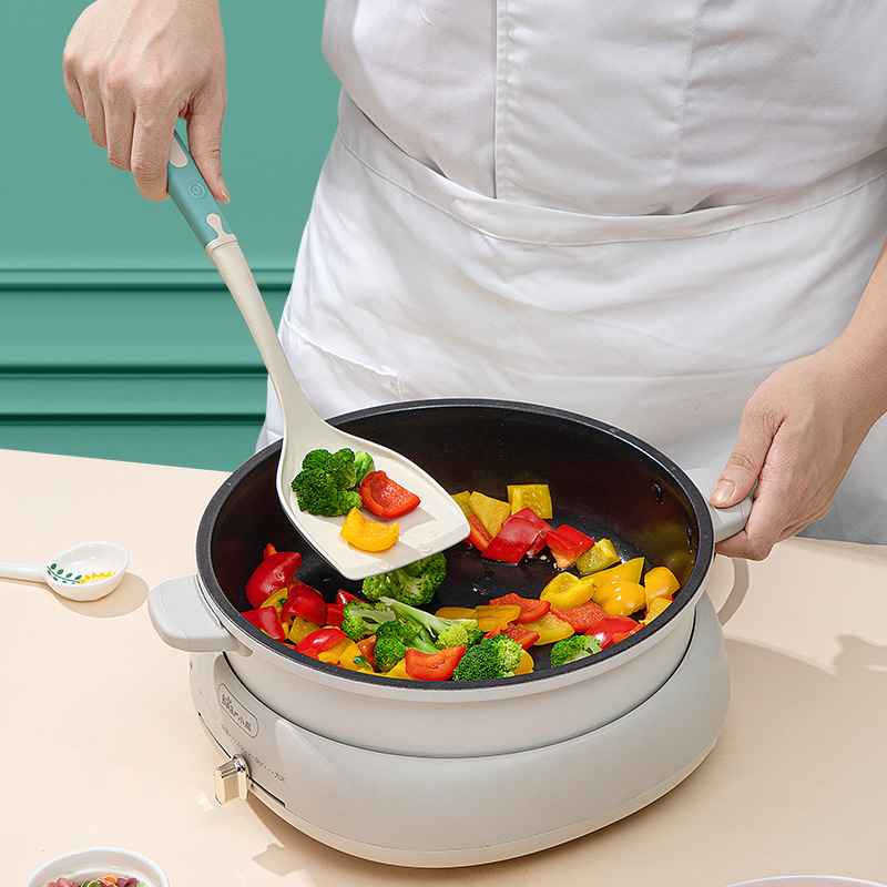 母嬰級硅膠抗菌鍋鏟炒菜鏟子廚具套餐家用炒勺湯勺不粘鍋