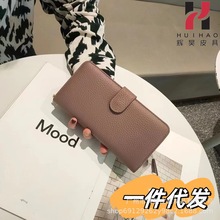 广州工厂新款女士手拿钱包长款韩版大容量折叠拉链多功能皮夹包