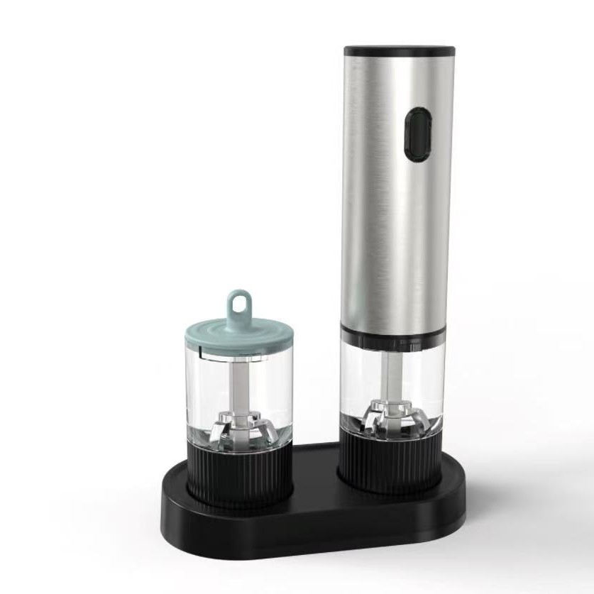 Molinillo de pimienta eléctrico de mano automático de cocina doméstica molinillo de harina de carne de carne de barbacoa condimento botella de molienda mágica