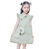 Lace summer cheongsam, summer clothing, children's small skirt, bag flower-shaped, lace dress
