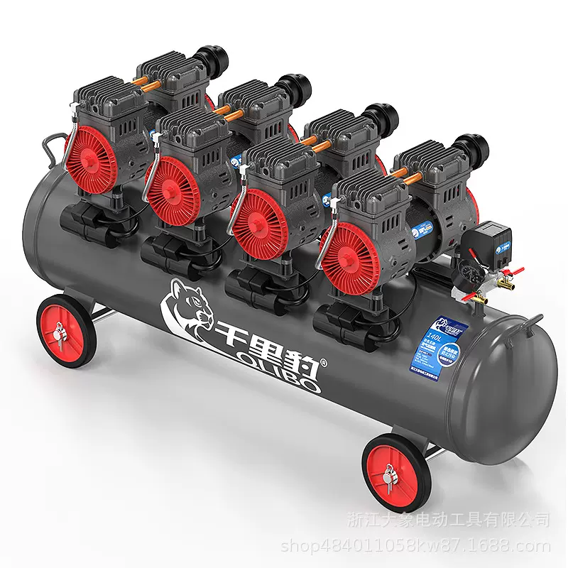 DX950-04空压机小型气泵 950W×4 -140L 无油静音空气压缩机家用2