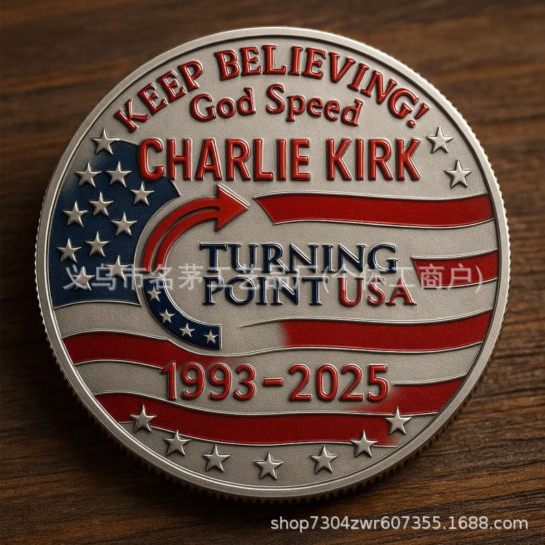 跨境新品Charlie Kirk Memorial Coin查理·柯克纪念币|undefined