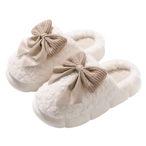 Cotton slippers women's winter bag heel indoor home warm plush cotton shoes women's winter