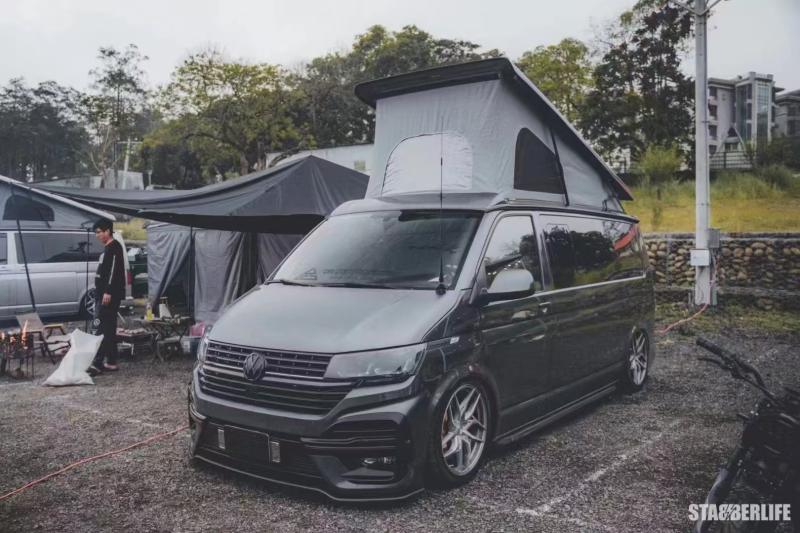 Suitable for Volkswagen Caravelle Multivan T6 T6.1 Abt Overseas R Version Wide Body Kit Front Lip Rear Lip Side Skirts
