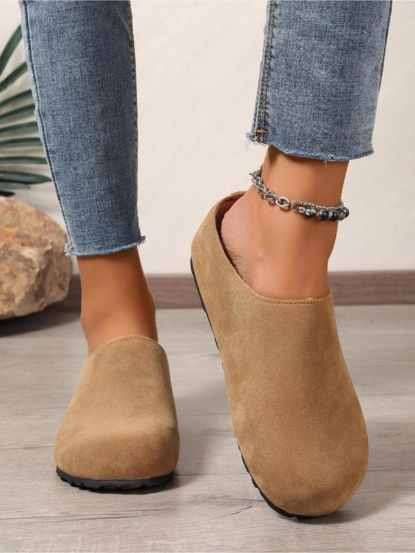 D8584 Dropshipping Aliexpress Amazon Cross-Border New Flat Slippers Women's Solid Color Walking Shoes