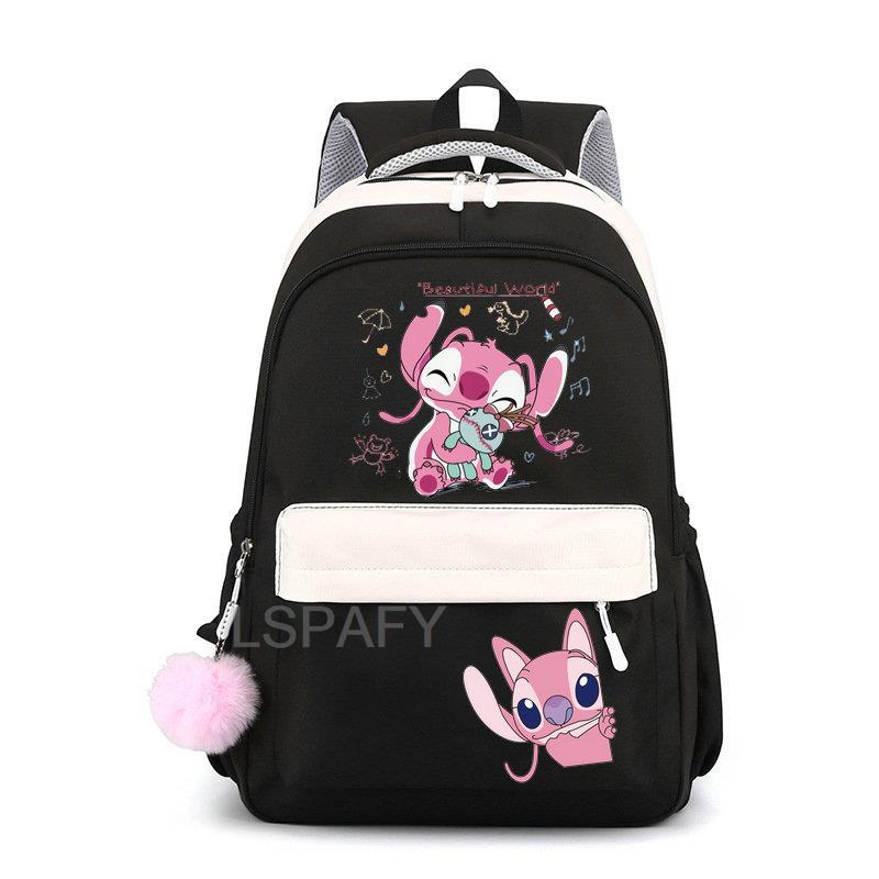 Stitch niños bolso de escuela mochila moda niños mochila de viaje lindo niño niña libro mochila