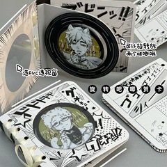 紙回転ダブルバーリボンバッジ Gumei グミ収納ディスプレイスタンドバックカード DIY バーリボン保護フレーム