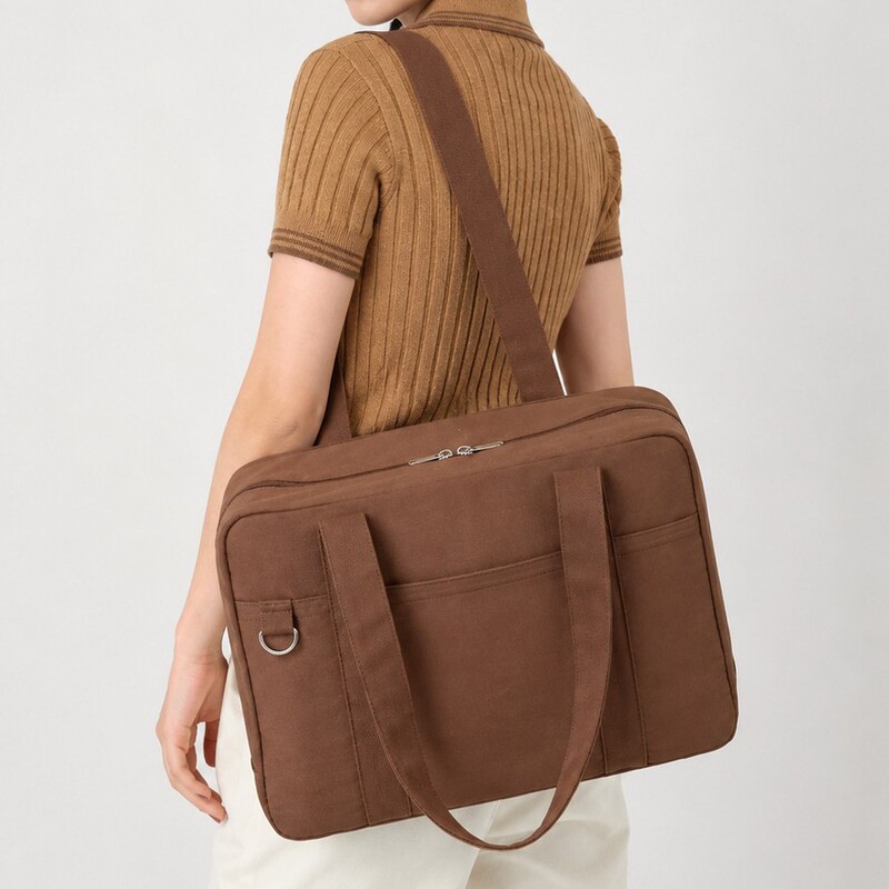 New Large-Capacity Shoulder Bag with Multiple Compartments, Travel Handbag, Women's College Style Bag, Laptop Bag Wholesale New Large-Capacity Shoulder Bag with Multiple Compartments, Travel Handbag, Women's College Style Bag, Laptop Bag Wholesale