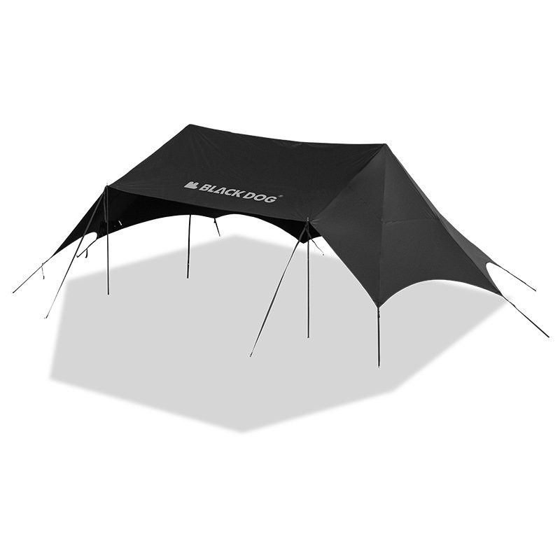 ブラックドッグ黒犬屋外天幕テント日除けキャンプ用双峰防雨日焼け止め雲頂万重山|undefined