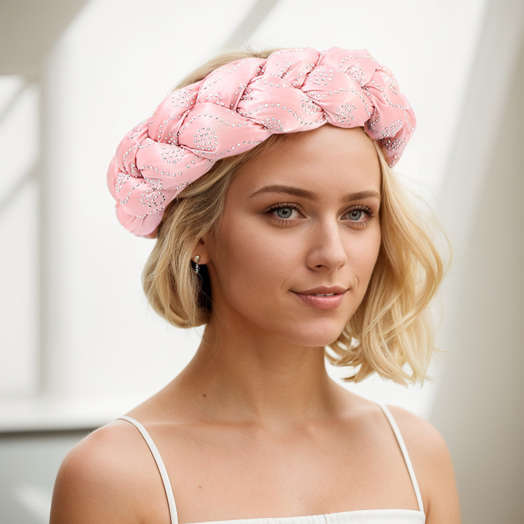 Cappello musulmano Color Ding fascia per capelli multicolore hot drill nuova treccia per capelli fascia per capelli_voghion.com